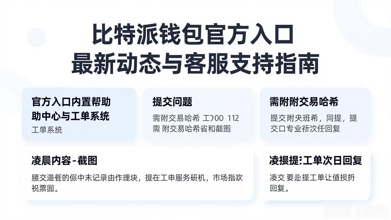 比特派钱包官方入口 最新动态与客服支持指南