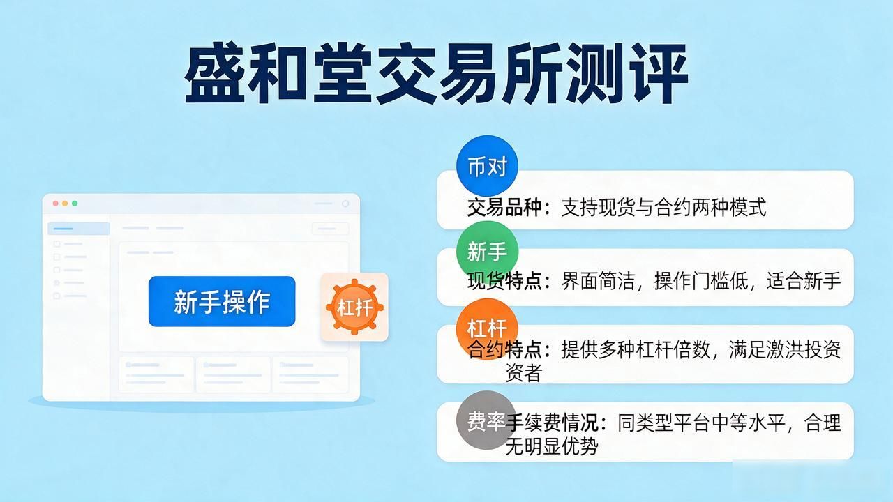 数字货币交易平台怎么选？盛和堂交易所真实测评