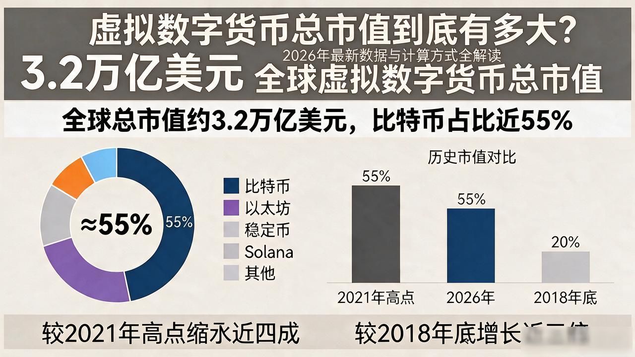 虚拟数字货币总市值到底有多大？2026年最新数据与计算方式全解读