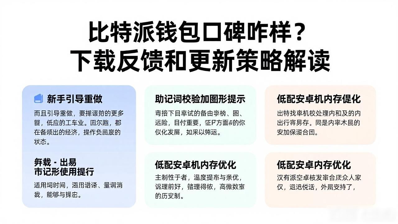 比特派钱包口碑咋样？下载反馈和更新策略解读