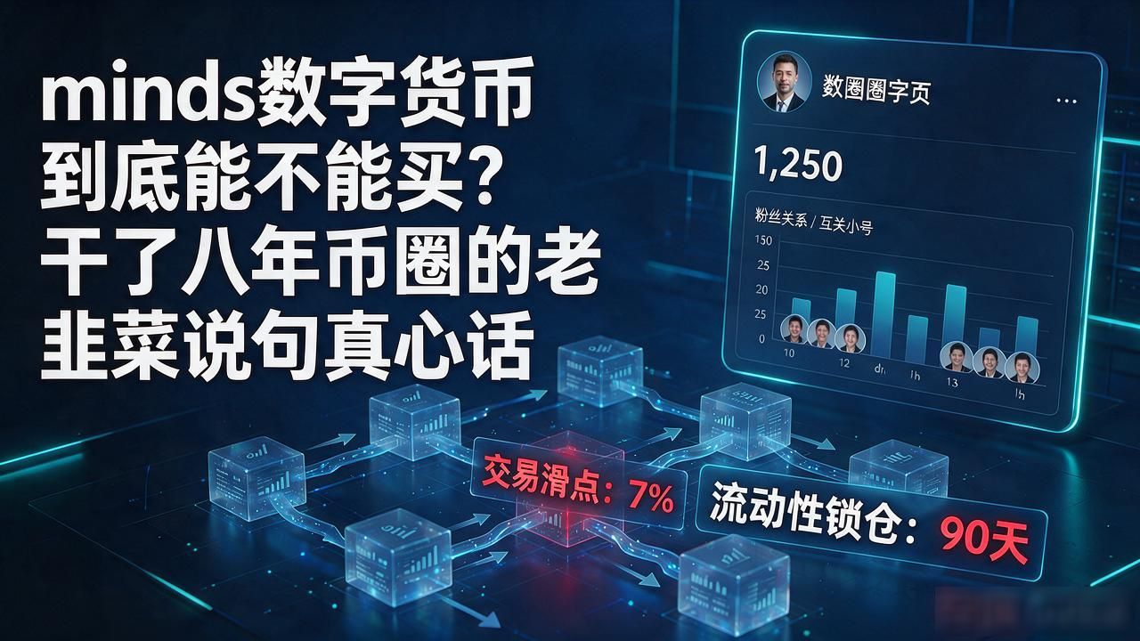 minds数字货币到底能不能买?干了八年币圈的老韭菜说句真心话