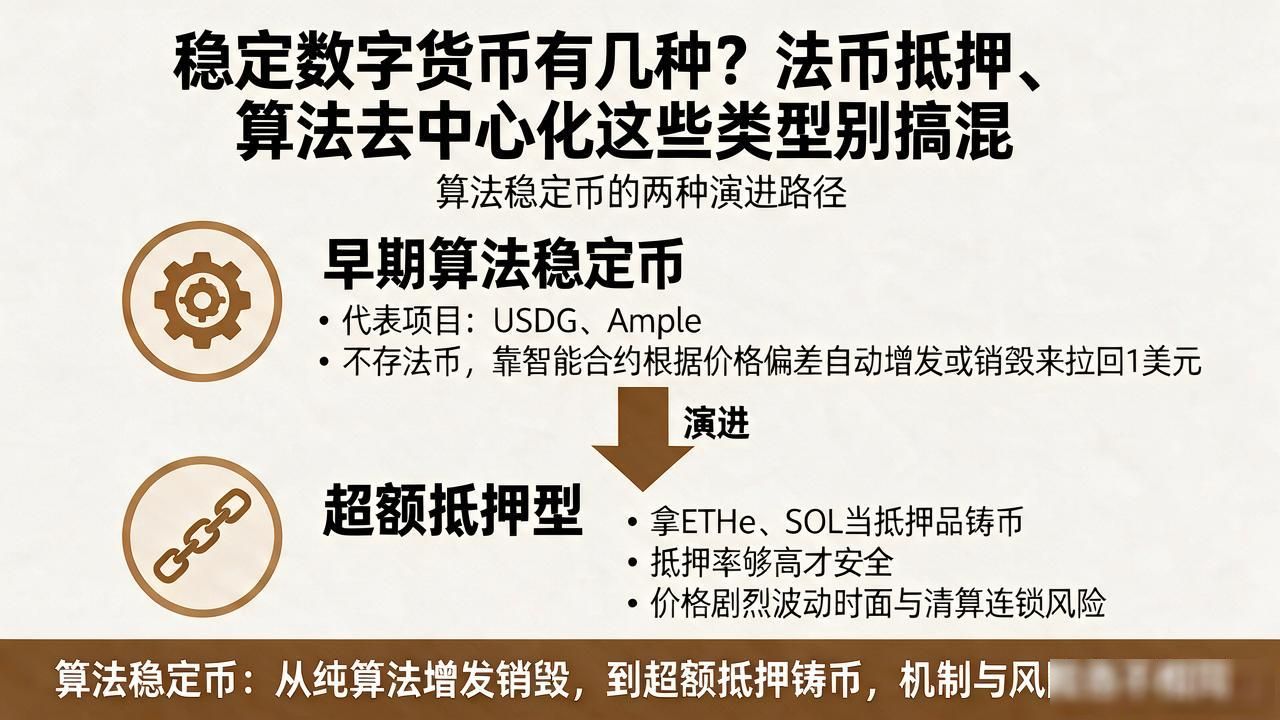 稳定数字货币有几种?法币抵押、算法去中心化这些类型别搞混