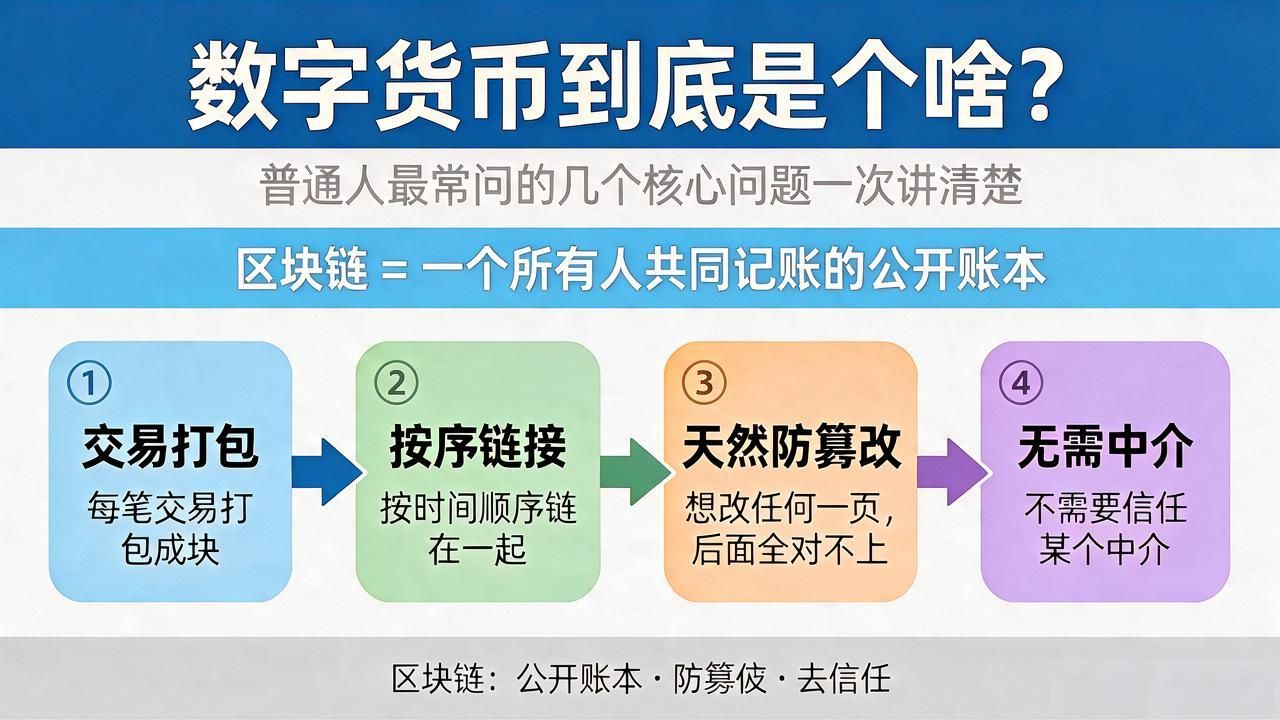 数字货币到底是个啥？普通人最常问的几个核心问题一次讲清楚