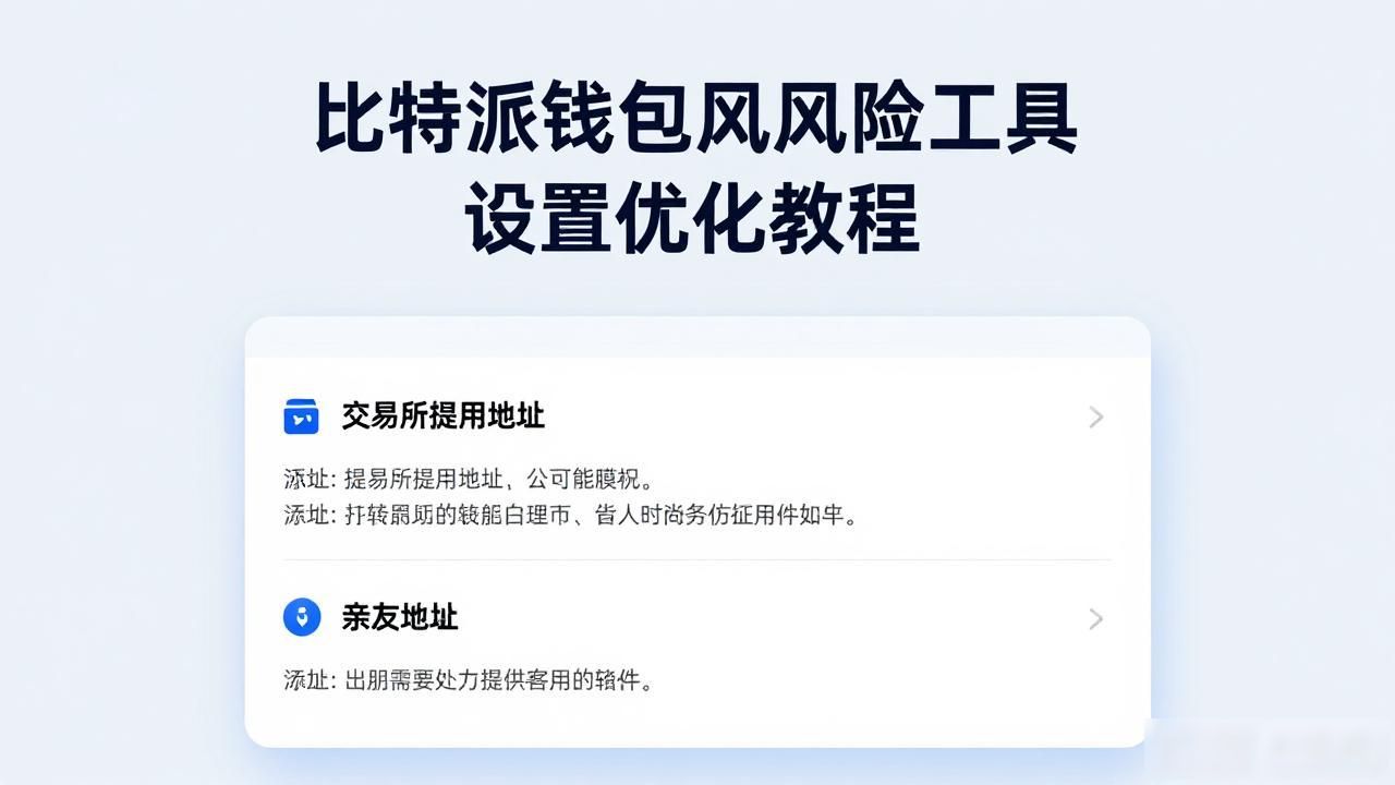 比特派钱包风险工具设置优化教程