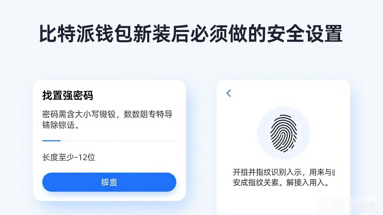 比特派钱包新装后必须做的安全设置