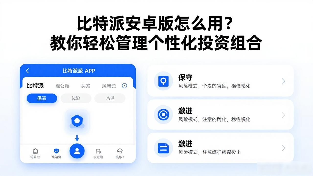 比特派安卓版怎么用？教你轻松管理个性化投资组合