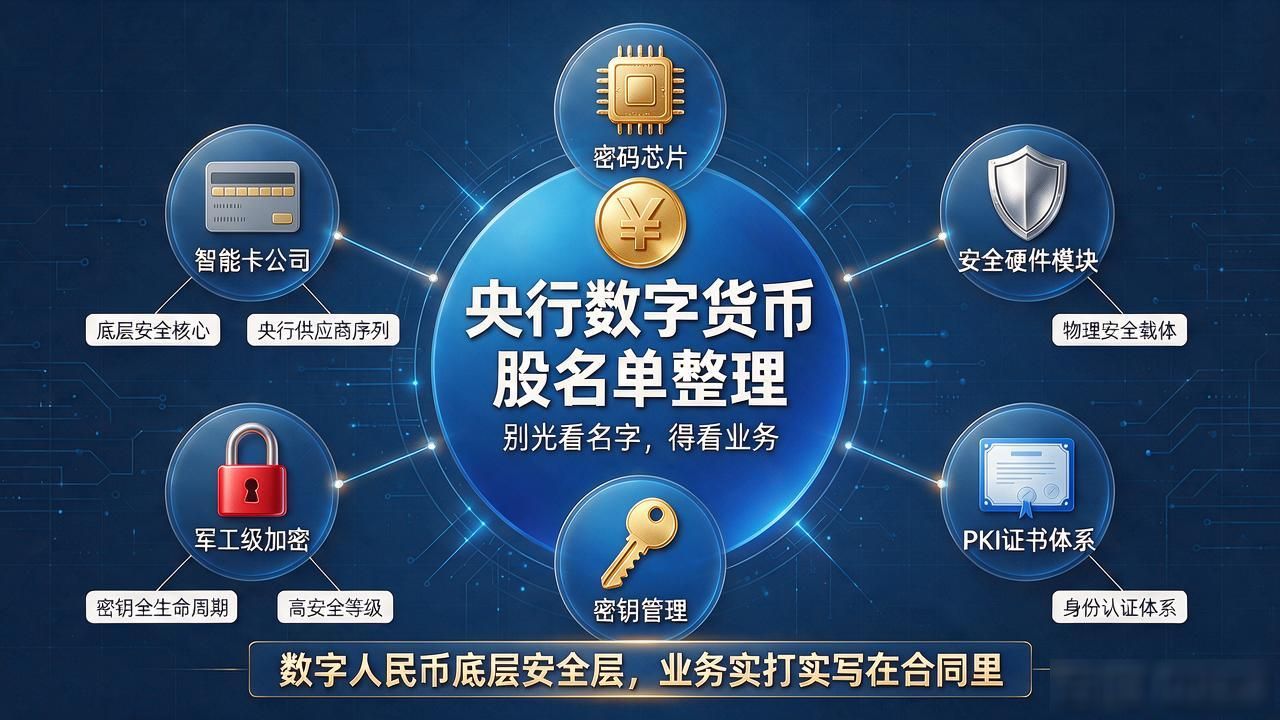 央行数字货币股名单整理，别光看名字得看业务