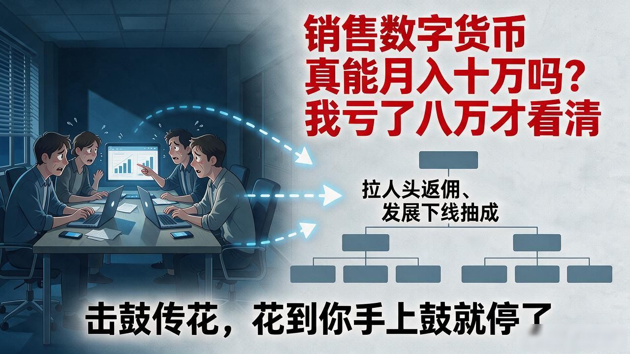 销售数字货币真能月入十万吗?我亏了八万才看清