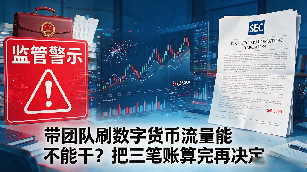 带团队刷数字货币流量能不能干?把三笔账算完再决定
