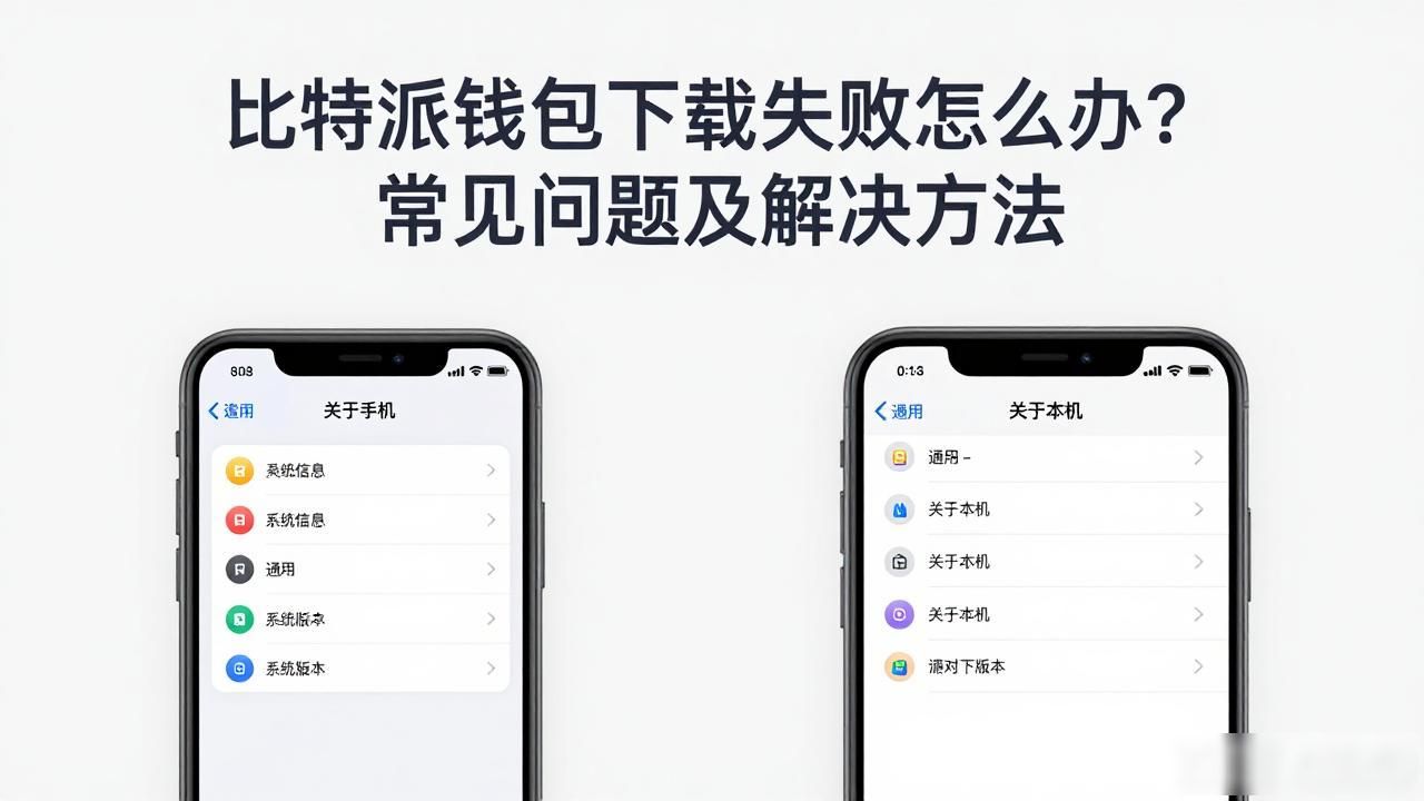 比特派钱包下载失败怎么办？常见问题及解决方法