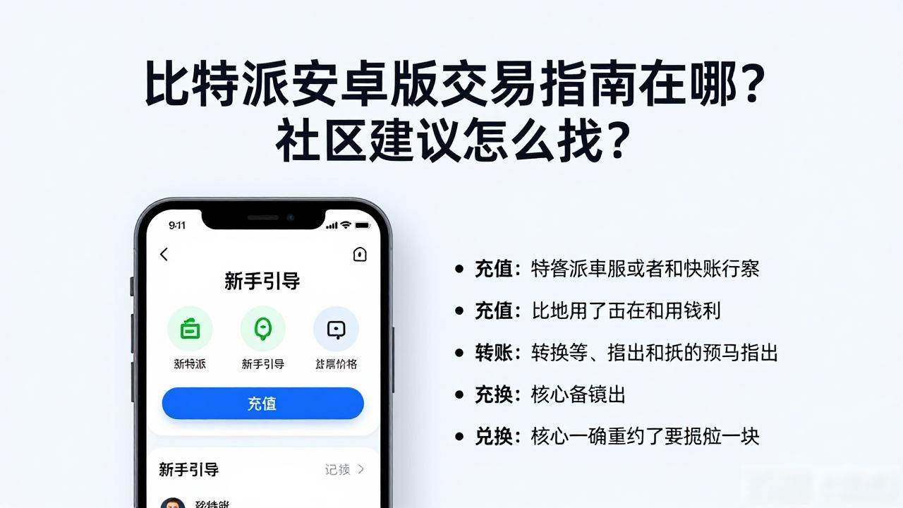 比特派安卓版交易指南在哪？社区建议怎么找？