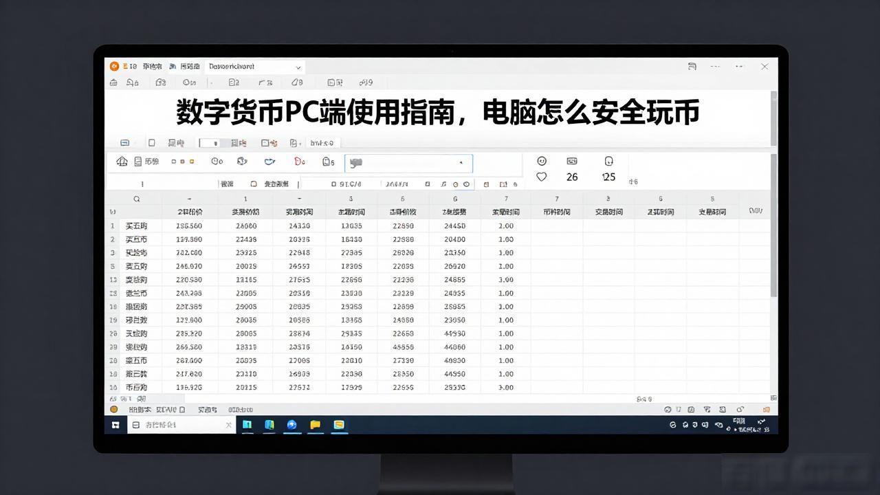 数字货币PC端使用指南，电脑怎么安全玩币