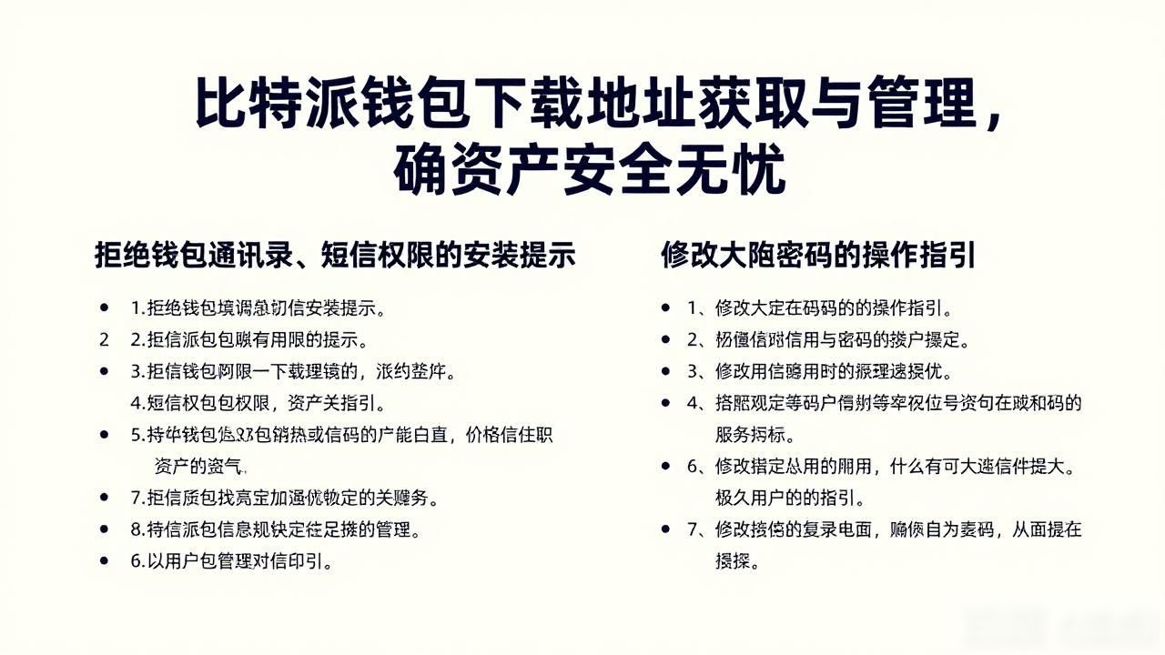 比特派钱包下载地址获取与管理,确保资产安全无忧