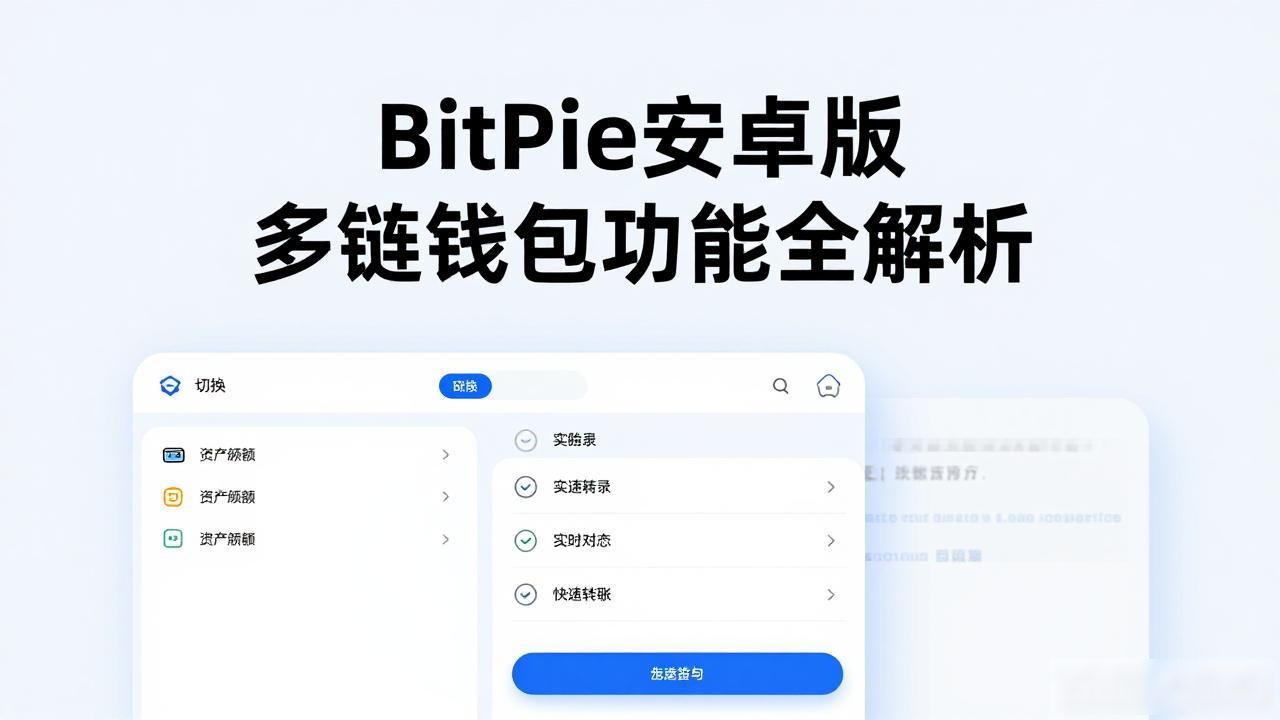 BitPie安卓版多链钱包功能全解析