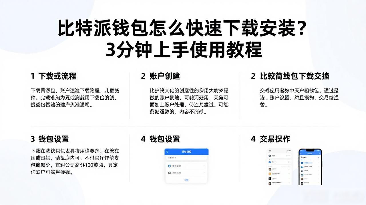 比特派钱包怎么快速下载安装？3分钟上手使用教程