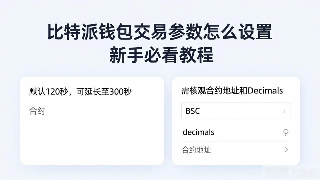 比特派钱包交易参数怎么设置 新手必看教程