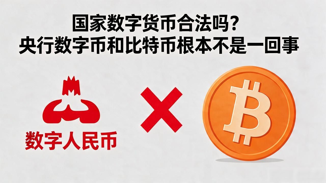国家数字货币合法吗？央行数字币和比特币根本不是一回事