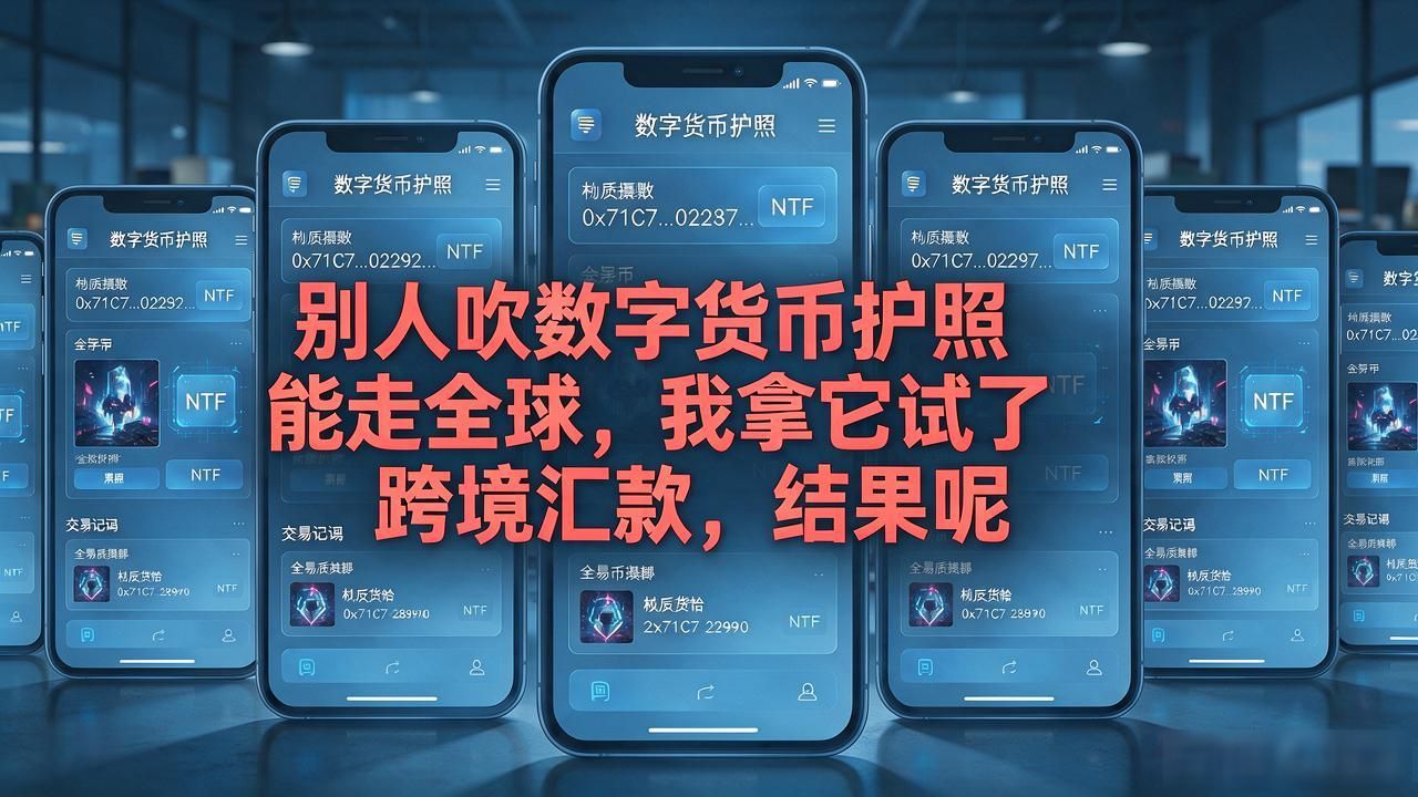 别人吹数字货币护照能走全球，我拿它试了跨境汇款，结果呢