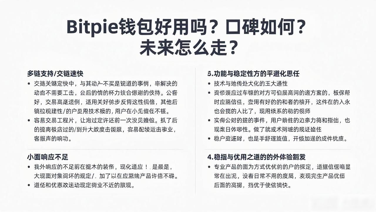 Bitpie钱包好用吗？口碑如何？未来怎么走？
