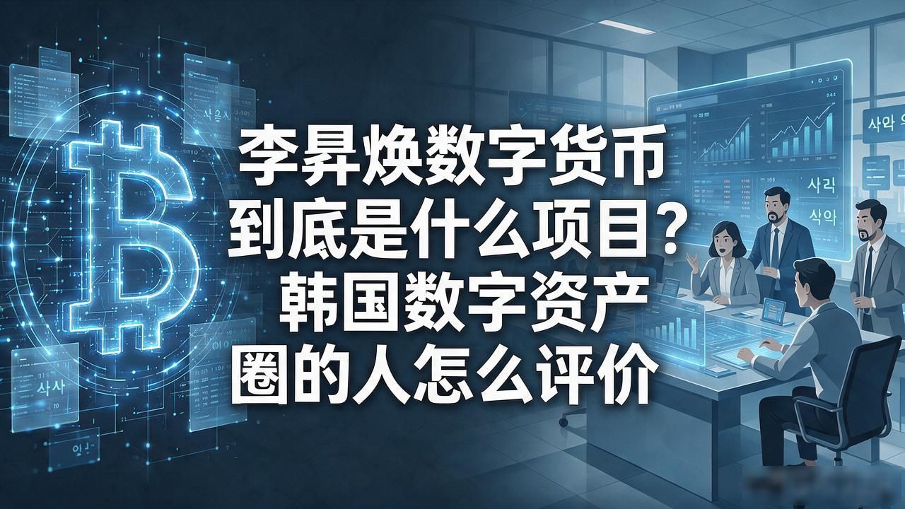 李昇焕数字货币到底是什么项目?韩国数字资产圈的人怎么评价
