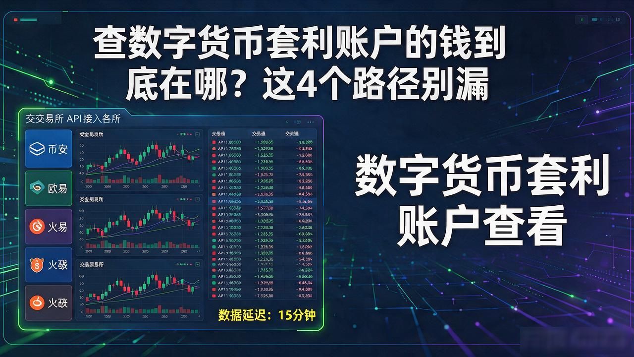 查数字货币套利账户的钱到底在哪？这4个路径别漏