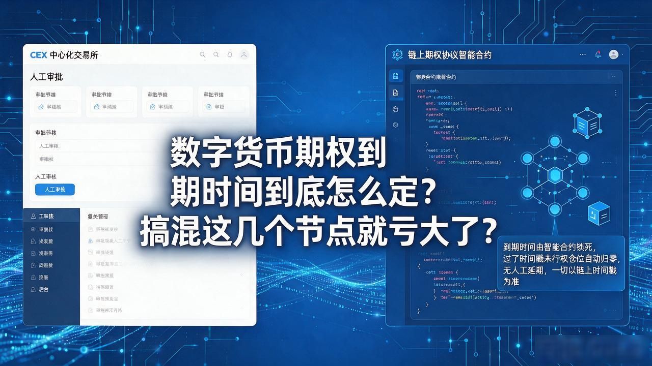 数字货币期权到期时间到底怎么定?搞混这几个节点就亏大了