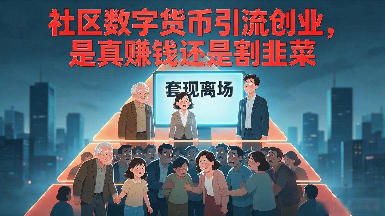 社区数字货币引流创业,是真赚钱还是割韭菜