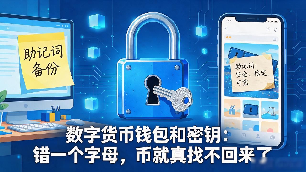 数字货币钱包和密钥：错一个字母，币就真找不回来了