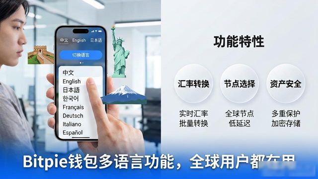 Bitpie钱包多语言功能,全球用户都在用