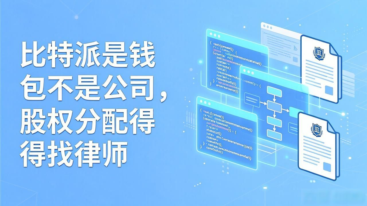 比特派是钱包不是公司，股权分配得找律师
