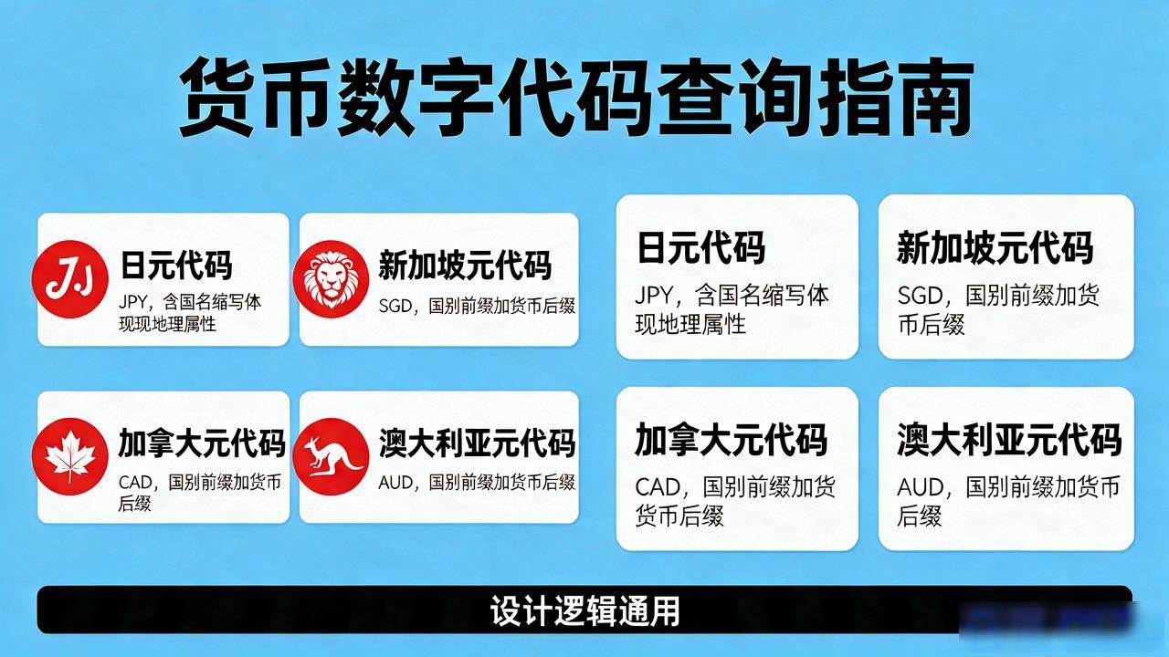 各个货币数字代码查询指南