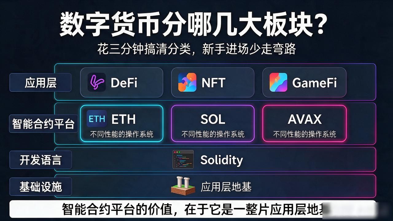 数字货币分哪几大板块？花三分钟搞清分类，新手进场少走弯路