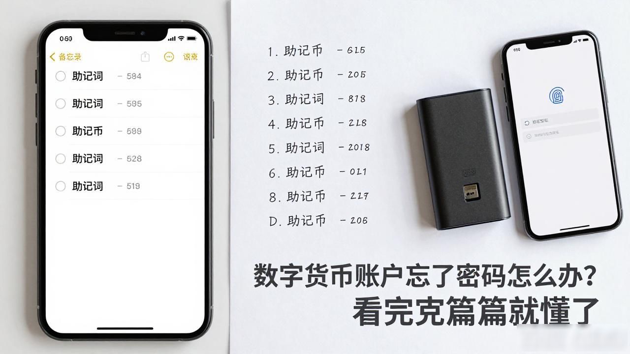 数字货币账户忘了密码怎么办？看完这篇就懂了