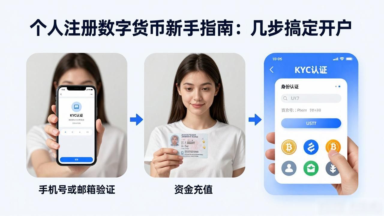个人注册数字货币新手指南：几步搞定开户