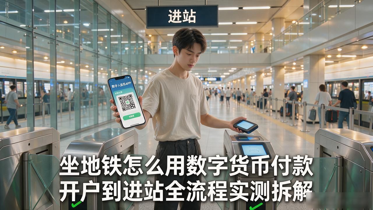 坐地铁怎么用数字货币付款 开户到进站全流程实测拆解
