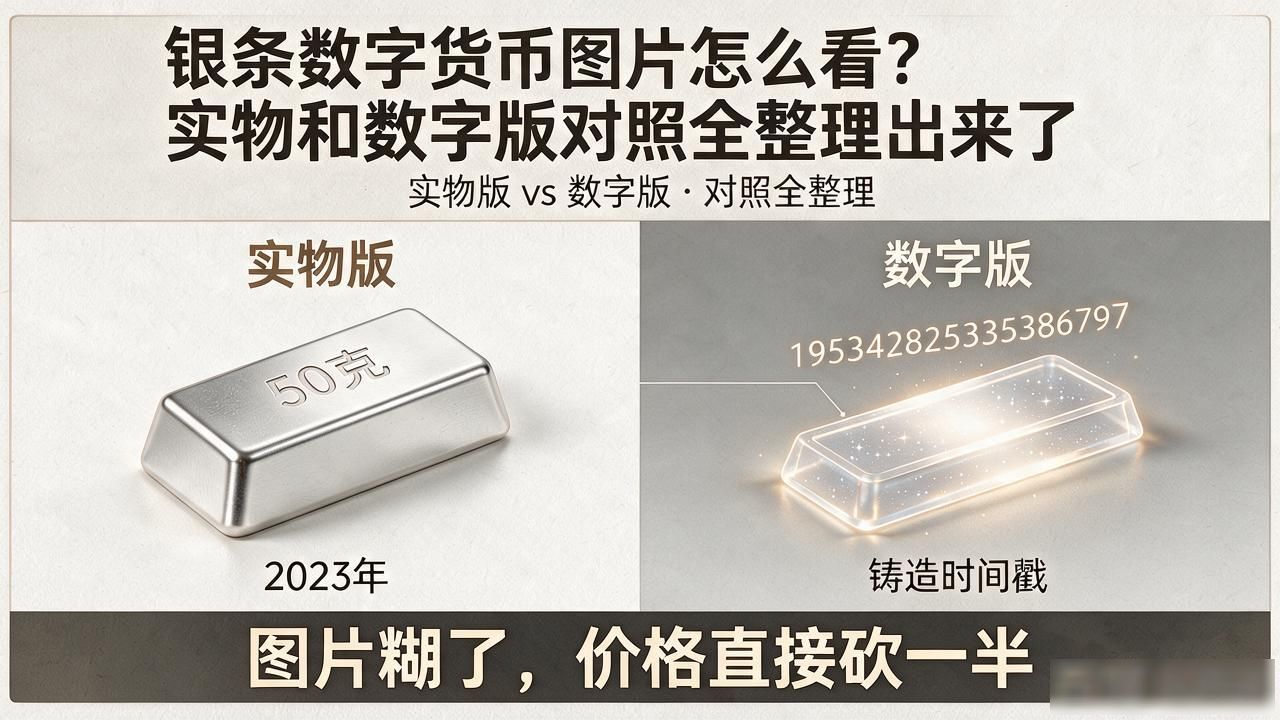 银条数字货币图片怎么看?实物和数字版对照全整理出来了