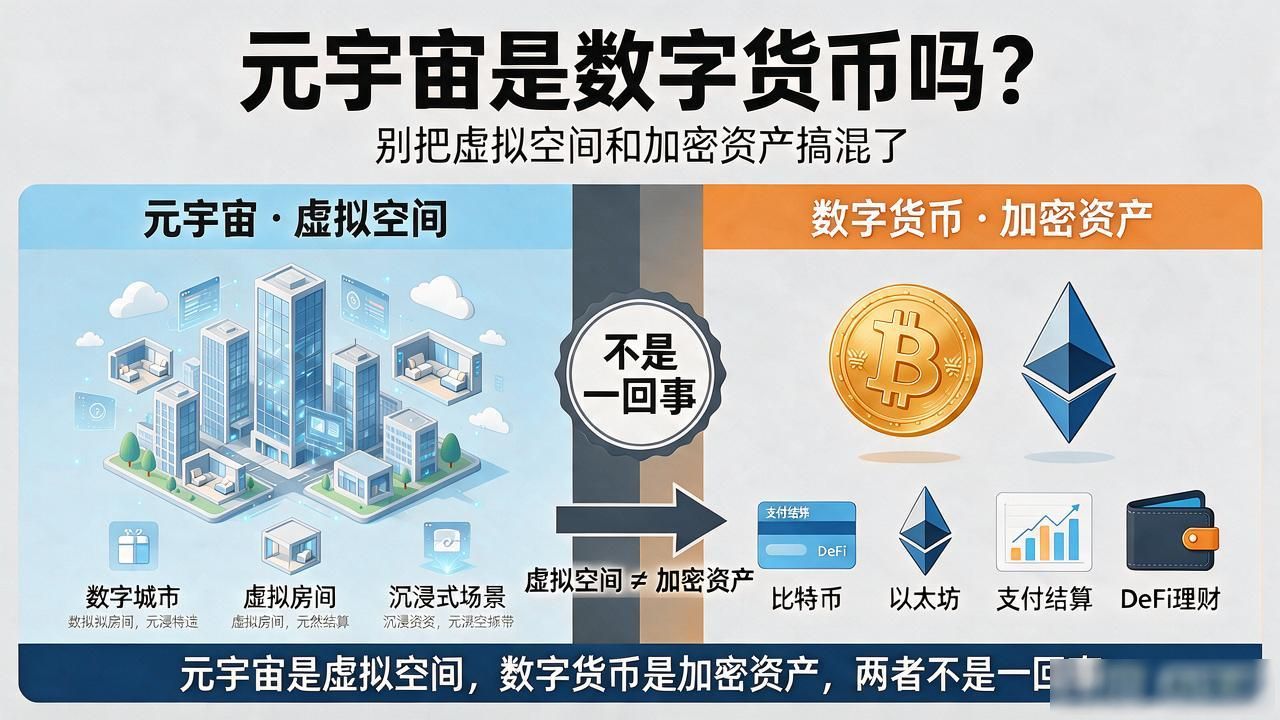 元宇宙是数字货币吗?别把虚拟空间和加密资产搞混了