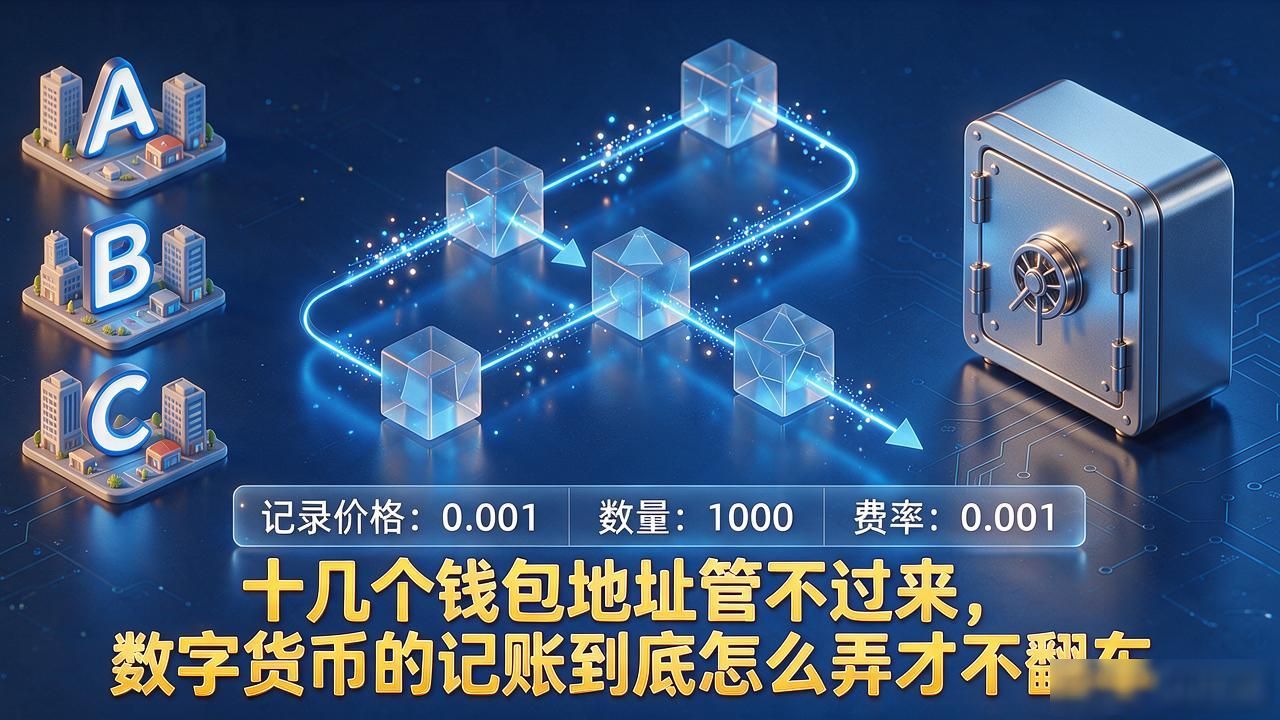 十几个钱包地址管不过来,数字货币的记账到底怎么弄才不翻车