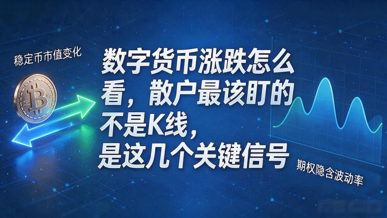 数字货币涨跌怎么看,散户最该盯的不是K线,是这几个关键信号