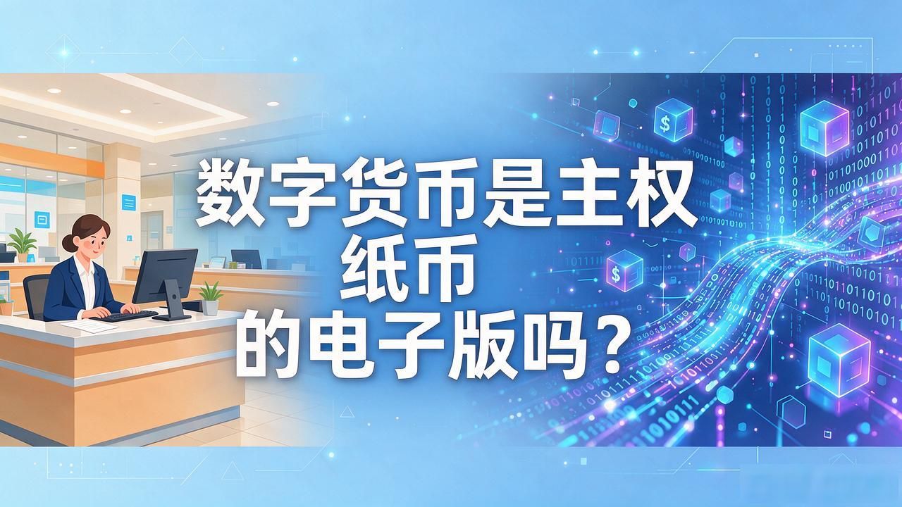 数字货币是主权纸币的电子版吗?别被一句话忽悠,真相没那么简单