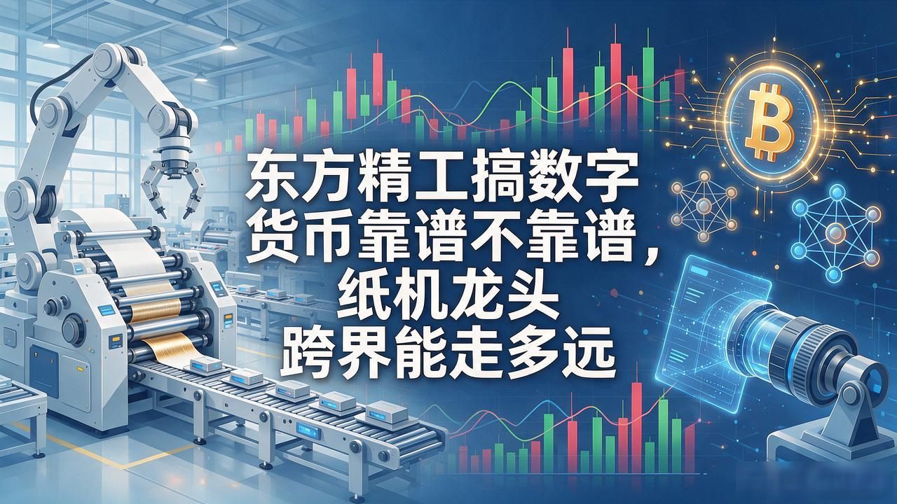 东方精工搞数字货币靠谱不靠谱，纸机龙头跨界能走多远