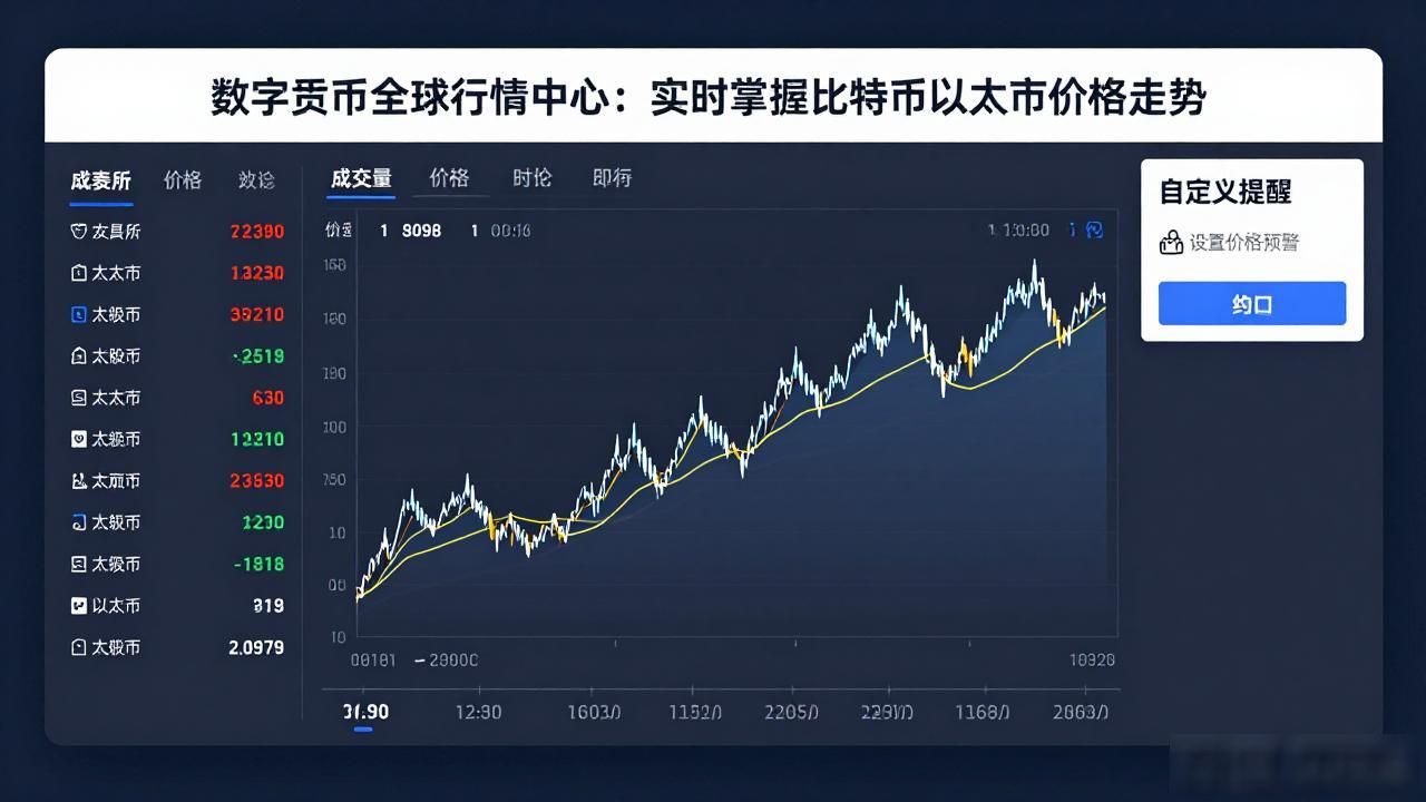 数字货币全球行情中心：实时掌握比特币以太坊价格走势