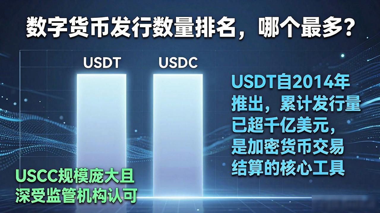 数字货币发行数量排名，哪个最多？