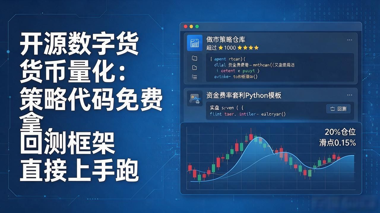 开源数字货币量化：策略代码免费拿，回测框架直接上手跑