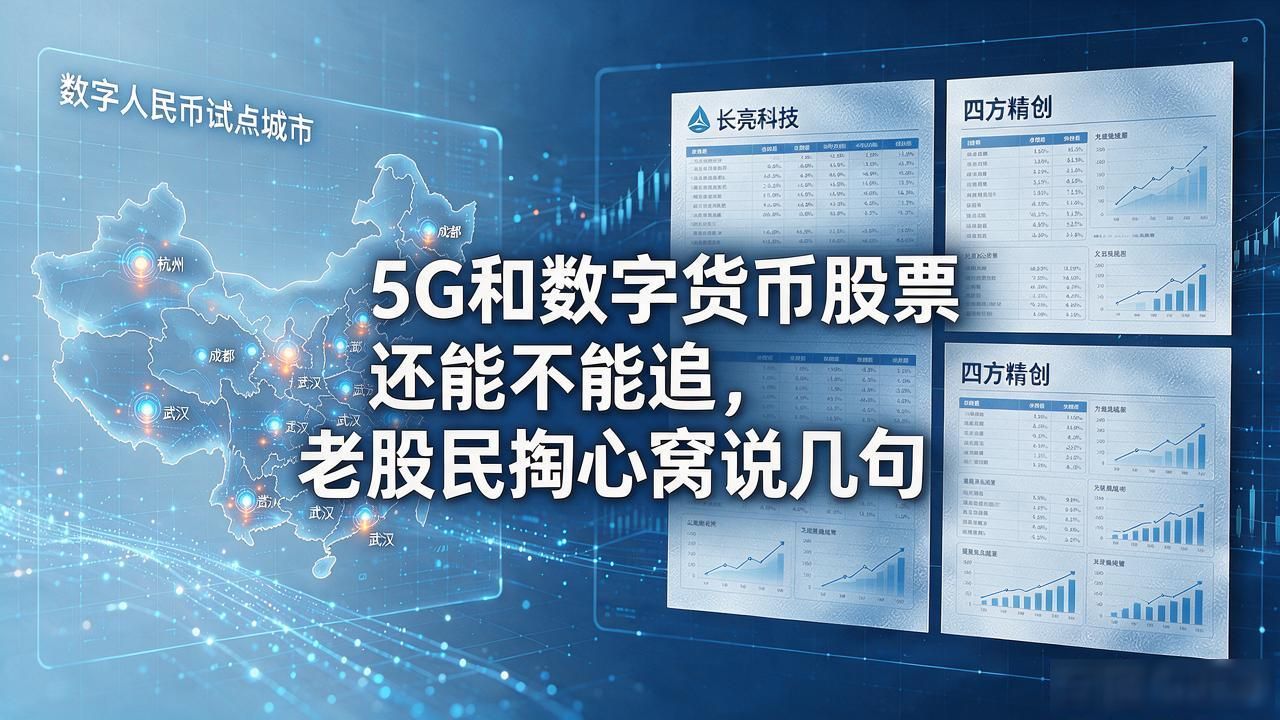 5G和数字货币股票还能不能追,老股民掏心窝说几句