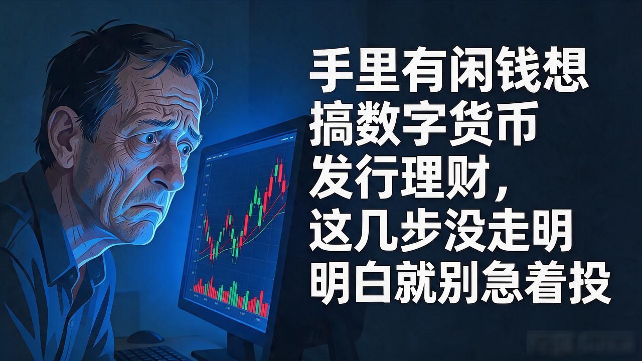 手里有闲钱想搞数字货币发行理财，这几步没走明白就别急着投