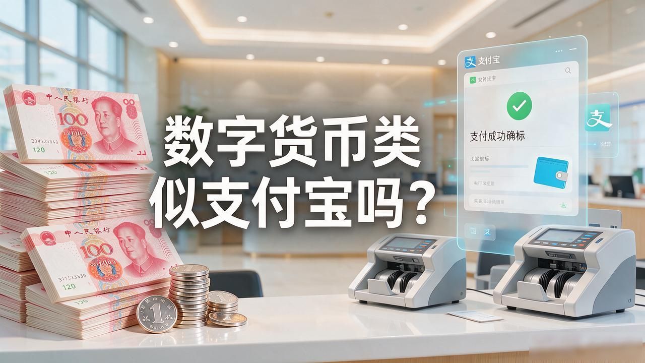 数字货币类似支付宝吗？在银行柜台干了八年，我跟你掰扯清楚