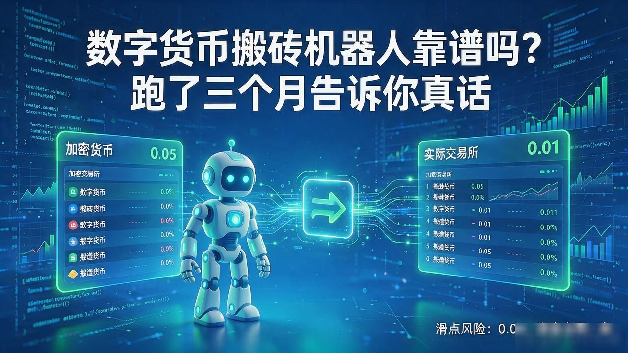 数字货币搬砖机器人靠谱吗?跑了三个月告诉你真话