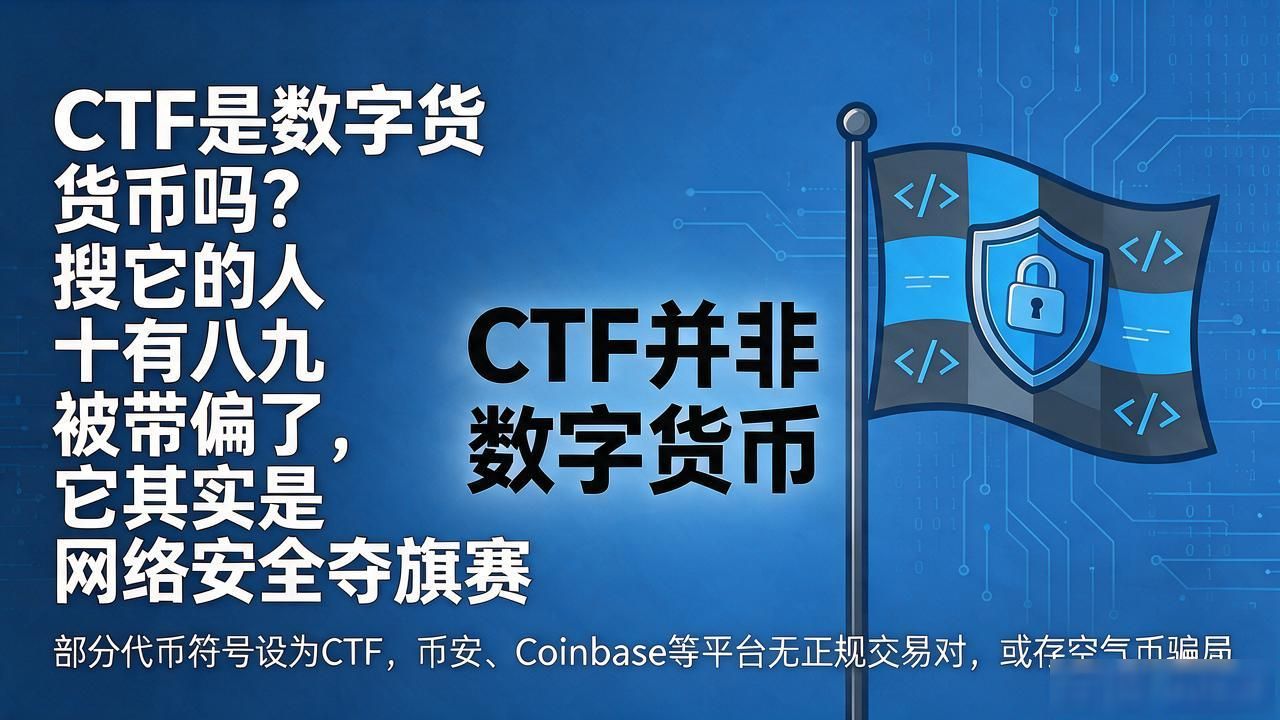 CTF是数字货币吗？搜它的人十有八九被带偏了，它其实是网络安全夺旗赛