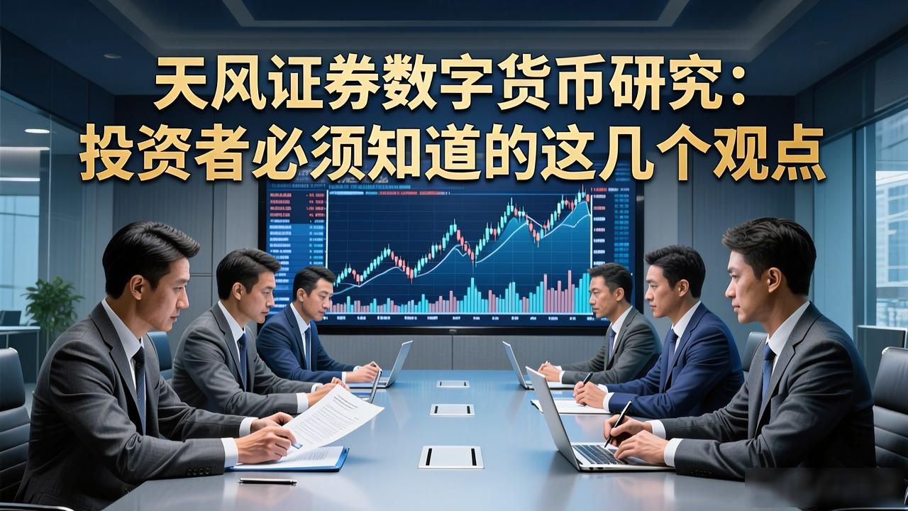 天风证券数字货币研究:投资者必须知道的这几个观点